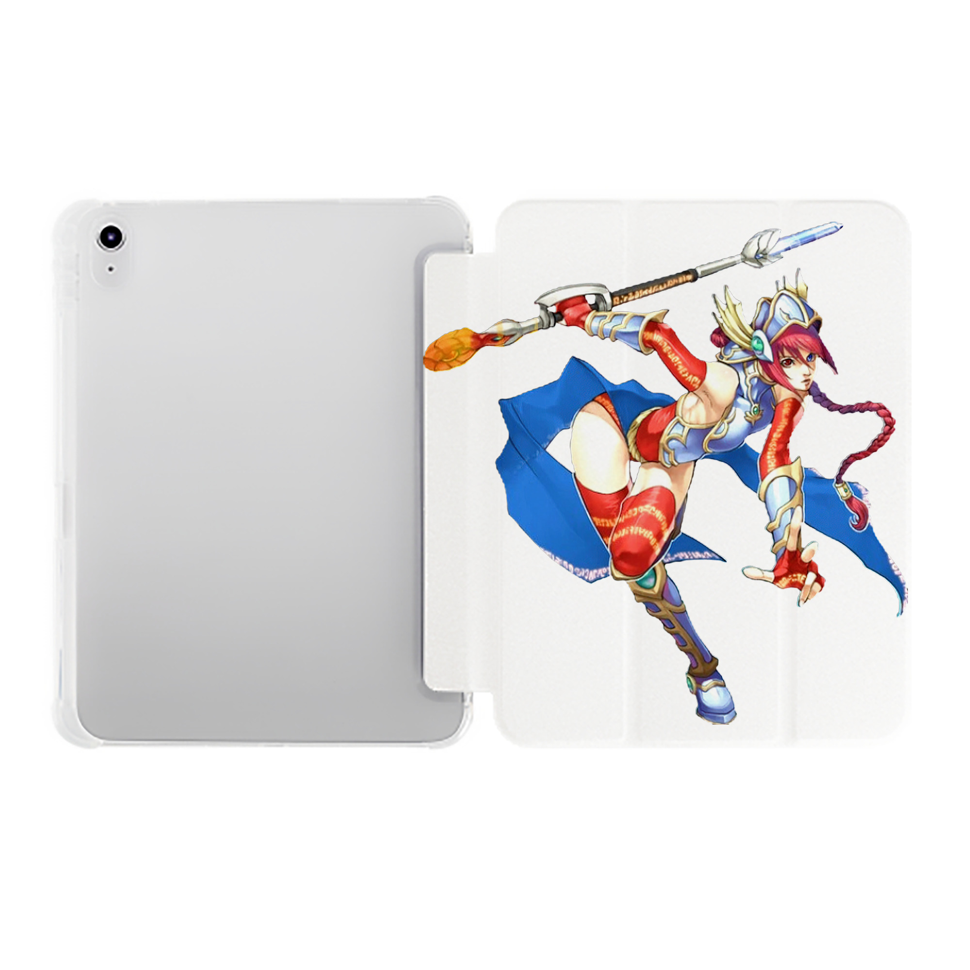 （画像用） 遊☆戯☆王 Yu-Gi-Oh! IPad ケース ペン収納付き 三つ折りスタンド PUレザー×シリコン 対応機種9.5/10.5/10.9インチ